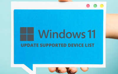 Windows 11 Update Supported Devices