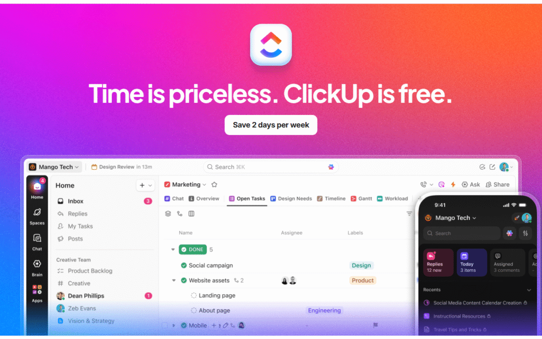 Get ClickUp Business Plan Free for 1 Year