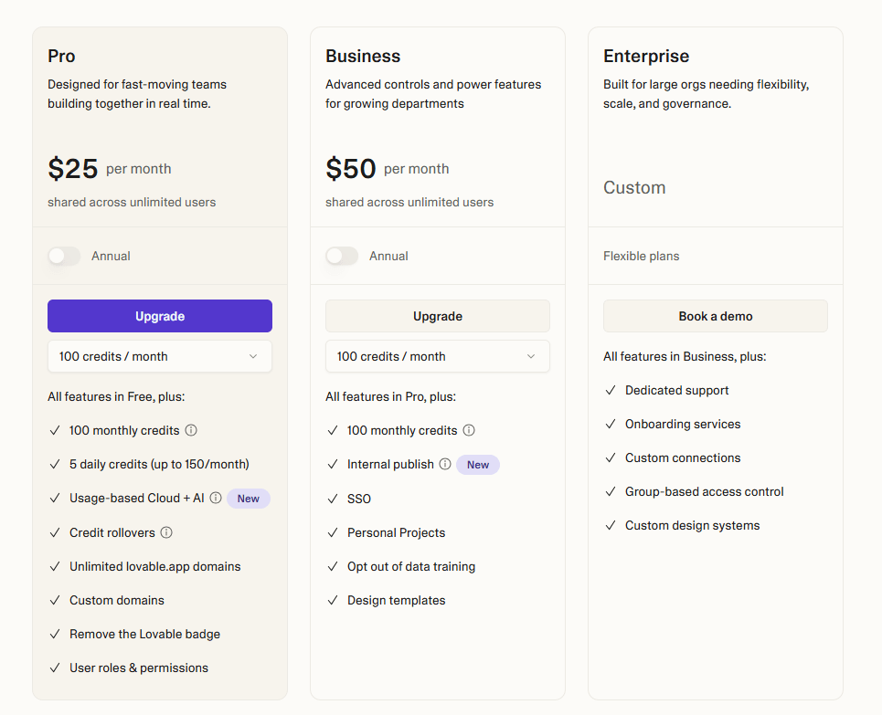 Get 2 Months Of Lovable Pro For Free 5 Get 2 Months of Lovable Pro for Free - Plans