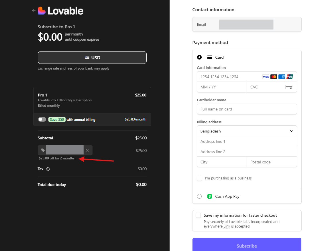 Get 2 Months of Lovable Pro for Free-checkout Get 2 Months of Lovable Pro for Free -checkout
