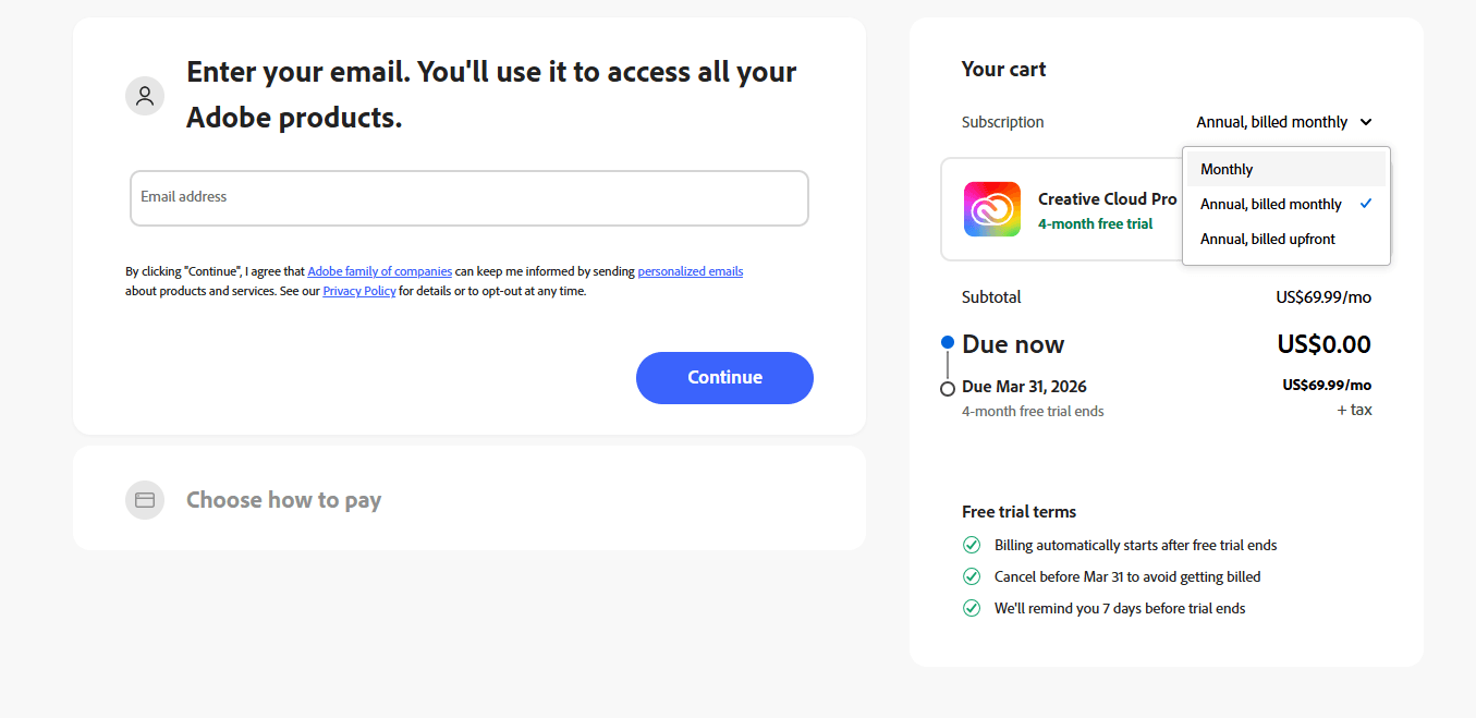 Enjoy 4 Months of Adobe Creative Cloud Pro  -  Absolutely Free